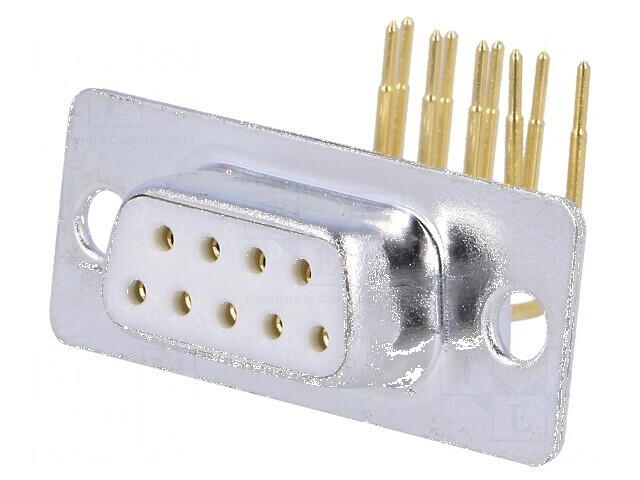 Soclu mamă D-Sub PIN 9 pentru PCB 90&deg; THT