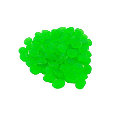 Set 100 pietre decorative fluorescente, culoare Verde, AVX-AG653B foto
