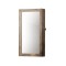 Dulap de perete cu oglinda pentru bijuterii, Artool, MDF, raft inferior, maro rustic, 37x10x67 cm