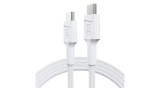 Cablu Green Cell Alb USB-C Tip C PowerStream 1,2m cu &icirc;ncărcare rapidă Power Delivery 60W, Ultra Charge, Quick Charge 3.0