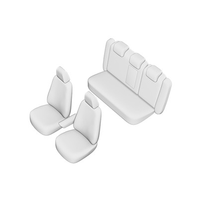 Set Huse Scaun Umbrella Pentru Vw Passat B7 Sedan 2011-2015 (Bancheta Fractionata) Cu Tetiere Spate In Forma De L 499525 56014_KV foto