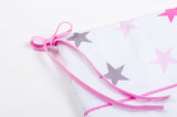 Aparatoare interioara pentru patut 180x30 cm White Stars