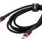 Cablu USB C 2m negru textil 60W