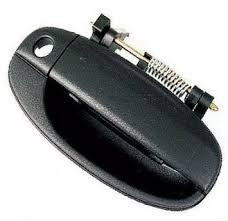 Maner usa exterior Chevrolet Aveo (T200), 2003-03.2006, Daewoo Kalos (Klas/T200), 2003-2006, negru/texturat, 96541632, Fata Dreapta