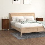 VidaXL Noptiere, 2 buc., stejar maro, 40x35x70 cm, lemn prelucrat