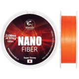 Fir textil multifilar Baracuda Nano Fiber 100 m, portocaliu 0.04 mm