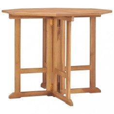 vidaXL Masă de grădină pliabilă, 90x90x75 cm, lemn masiv de tec 315447