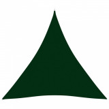 Parasolar, verde, 4,5x4,5x4,5 m, tesatura oxford, triunghiular GartenMobel Dekor, vidaXL