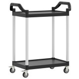 Cumpara ieftin Carucior cu 2 niveluri, negru, 81x41x92 cm, aluminiu