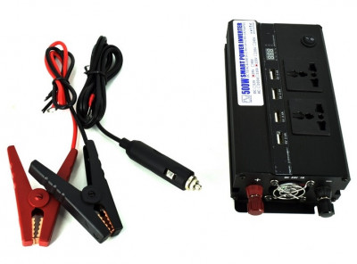 Invertor Premium 500W 24V-220V 170817-2 foto