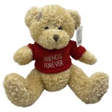 Jucarie de plus ursulet maro cu hanorac Friends Forever