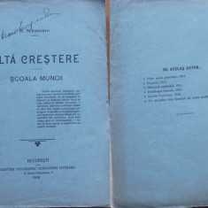 Mehedinti , Alta crestere ; Scoala muncii ,1919 , sem. de General Georgescu Pion