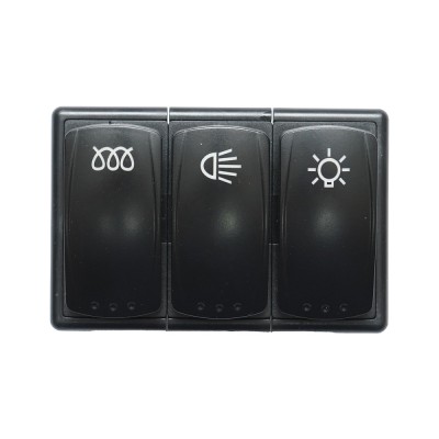 Panou comanda universal, comutator cu 3 butoane foto