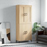 vidaXL Dulap &icirc;nalt, stejar sonoma, 69,5x34x180 cm, lemn compozit