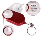Lupa Pliabila cu LED, Inel Chei, Lentila 22mm, Marire 10x, Baterie CR2016 inclusa, 17.5g