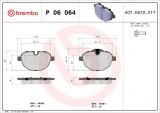 BREMBO P 06 064 PRIME LINE set placute frana,frana disc