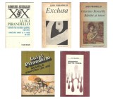 Pachet 5 carti Luigi Pirandello: Caietele lui Serafino Gubbio, Exclusa, Batrani si tineri, Nuvele, Mattia Pascal - Carti Bibliofilie