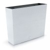 Jardiniera decorativa, imitatie ratan, alb, 58x18x49.8 cm, Rato Case Old, Prosperplast