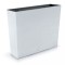 Jardiniera decorativa, imitatie ratan, alb, 58x18x49.8 cm, Rato Case Old