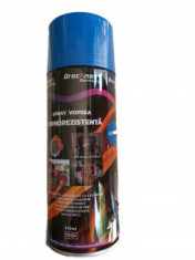 Spray vopsea albastru termorezistenta 450ml BK83119 foto