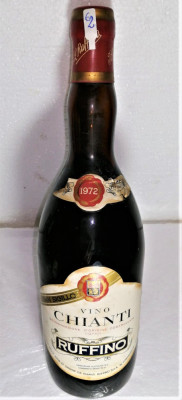 62 - VIN ROSU CHIANTI DOC, VQPRD. RUFFINO RECOLATARE 1972, CL 72 GR. 12,2 foto