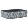 Lavoar de blat negru/albastru 46x35,5x13 cm ceramica dreptunghi