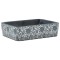 Lavoar de blat negru/albastru 46x35,5x13 cm ceramica dreptunghi