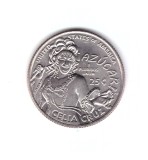 Moneda SUA 25 centi/quarter dollar 2024 D Celia Cruz, stare foarte buna, cu luciu