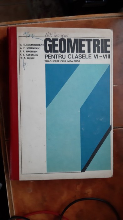 GEOMETRIE PENTRU CLASELE VI-VIII GUSEV ,SEMENOVICI ,CERKASOV,NAGHIBIN