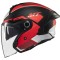 Casca open face pentru scuter - motocicleta MT Cosmo SV Cruiser B5 rosu mat (ochelari soare integrati) M (57/58cm)