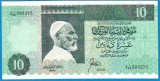 LIBIA █ bancnota █ 10 Dinars █ 1989 █ P-56 █ semnatura 6 █ UNC █ necirculata