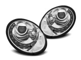 Set de faruri tuning potrivit pentru VW New Beetle 2006-2012 baza cromata, stanga si dreapta Performance AutoTuning