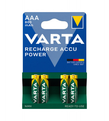 Baterie reincarcabila Varta AAA HR3 800mAh-Conținutul pachetului 1x Blister foto