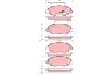 TRW GDB3354 COTEC set placute frana,frana disc