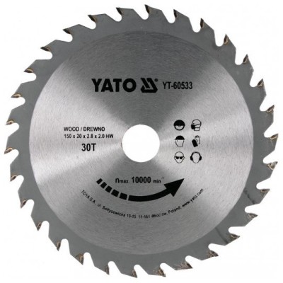 YATO Disc circular pentru lemn 150X30TX20mm foto