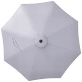 Outsunny Copertină de Rezervă pentru Umbrelă cu Priză de Aer, Rezistentă la UV și Apă, &Oslash;295 cm, Gri | Aosom Romania