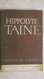 Hippolyte Taine - Pagini de critica, 1965