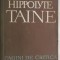 Hippolyte Taine - Pagini de critica, 1965