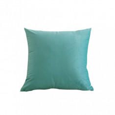 Set 2 huse pernute decorative din catifea cu fermoar, 45x45 cm, Madison, densitate 700 g/ml, Sage green