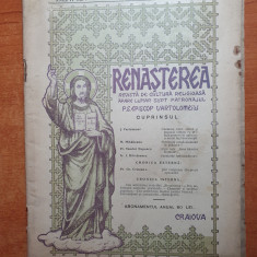 revista renasterea septembrie 1925 - revista de cultura religioasa
