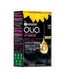Vopsea de par permanenta fara amoniac 1.10 Black Sapphire Olia, 174ml, Garnier