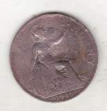 Bnk mnd Marea Britanie Anglia 1 penny 1919 H, Europa