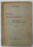 STUDII MONOGRAFICE , ASPECTE DIN VIATA UNUI SAT DIN TARA HATEGULUI : &#039;&#039; CLOPOTIVA &#039;&#039; de ION G. POPESCU , 1940, DEDICATIE *