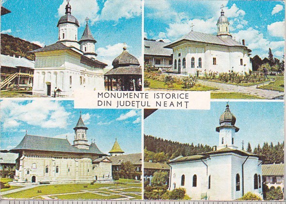 bnk cp Monumente istorice din Jud Neamt - Vedere - circulata - marca fixa