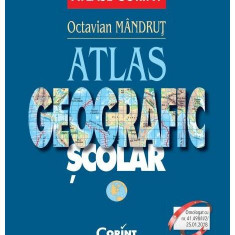 Atlas geografic Ècolar (atlasul lumii) - Paperback brosat - Octavian MÃ¢ndruÅ£ - Corint