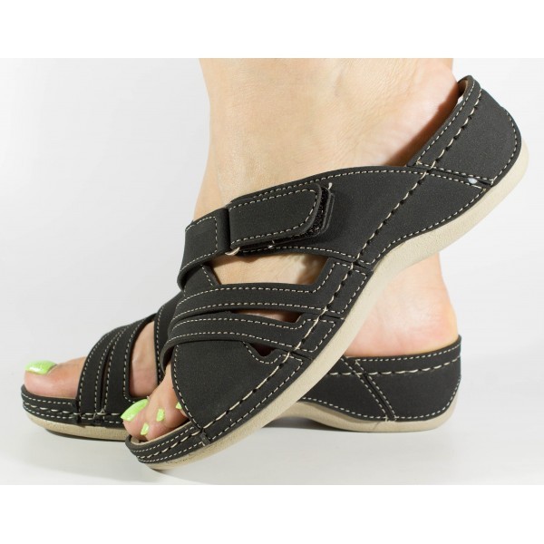 Saboti medicali negri ALL COMFORT gel pe talpa 218AC