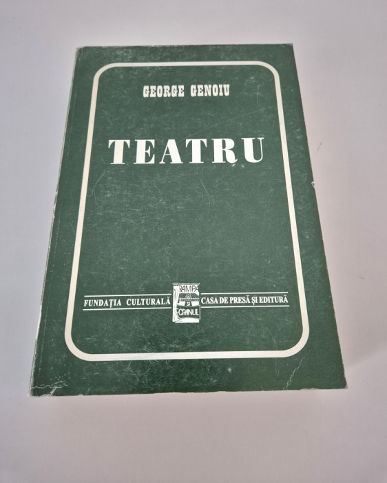 George Genoiu Teatru Carte cu autograf