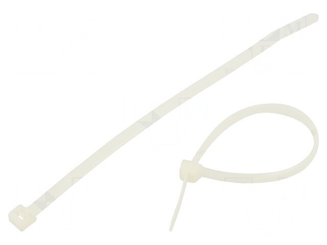 Colier de str&acirc;ngere 160mm x 4,8mm poliamidă naturală