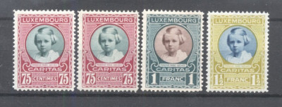 Luxembourg 1928 Child welfare Caritas Mi.210 210-12 MH M.110 foto