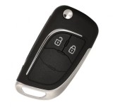 Carcasa Cheie Auto tip Briceag Techstar pentru Opel, Vauxhall, Chevrolet &ndash; 2 Butoane, Elemente Cromate